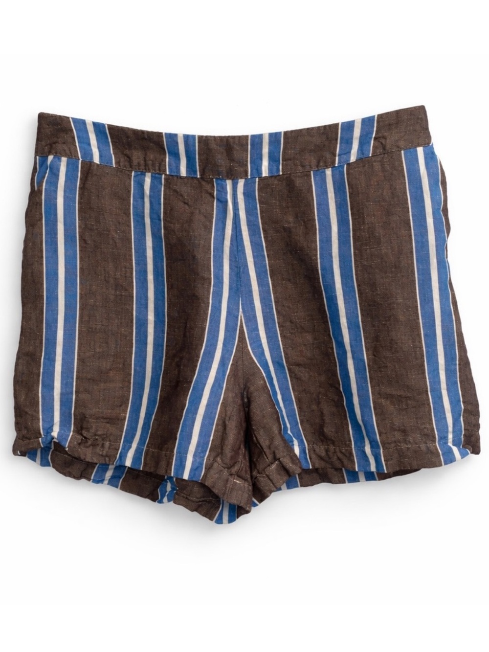 a new day Brown & Blue Striped Womens Shorts